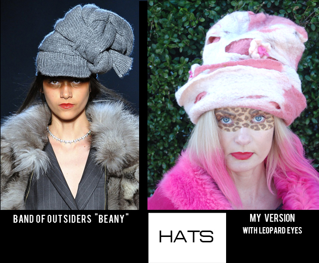 Band of Outsiders Hat Fall 2013 NY Fashion Week