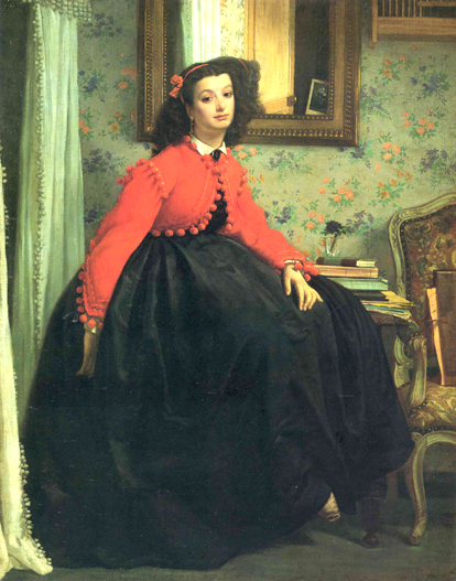 James Tissot Mademoiselle Painting