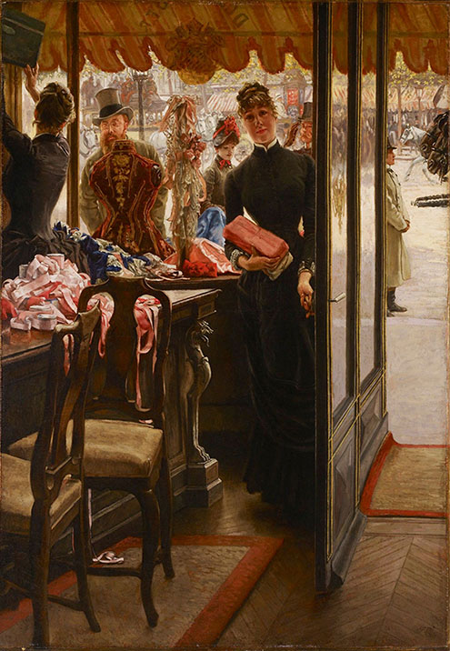 James Tissot's Shop Girl Painting