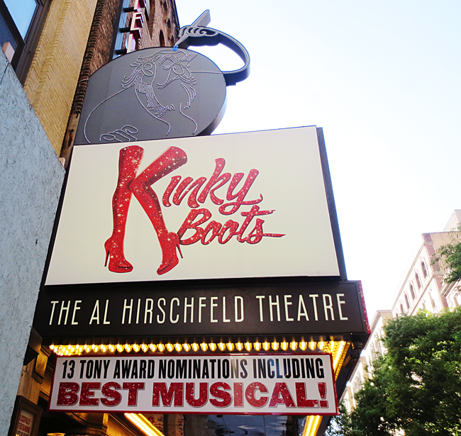 Kinky Boots at the Hirschfeld theater