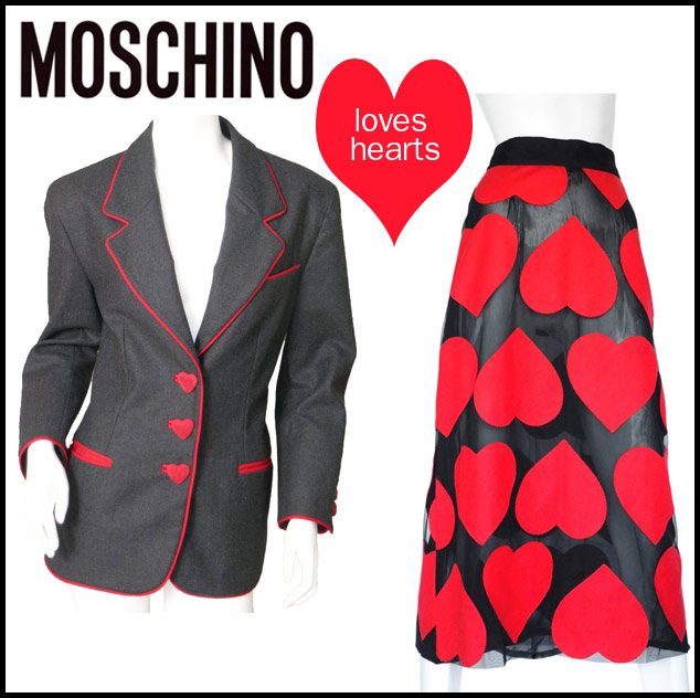 Moschino heart themes in fashion