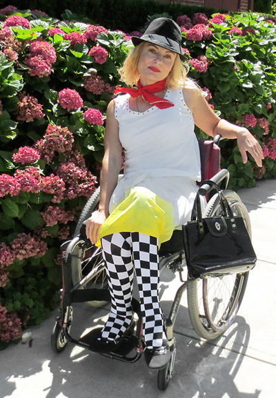 Wheelchair disabled rude girl ska fashion street style