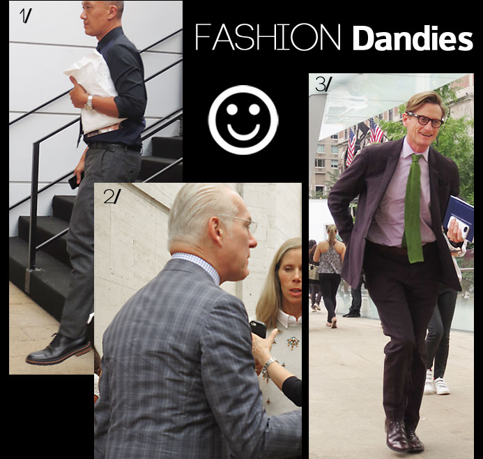 Fashion dandies at NY fashion week September 2013