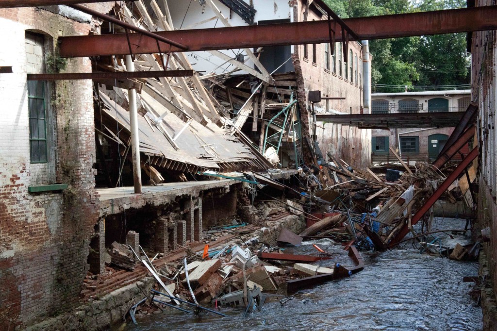 Hurricane Irene destruction of GAGA arts center NY