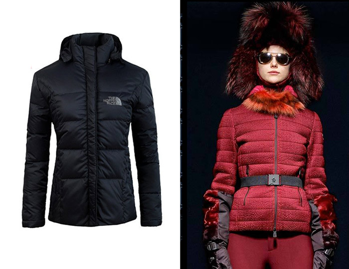 North Face jacket and Moncler Grenoble