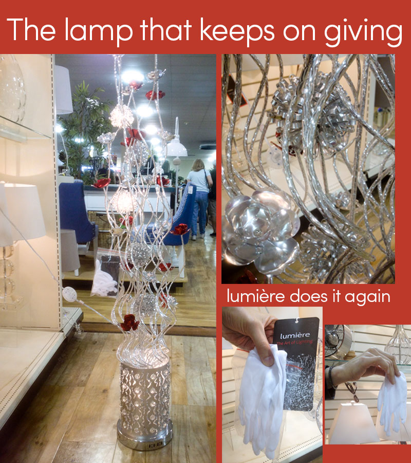 Lumiere lamp at HomeGoods