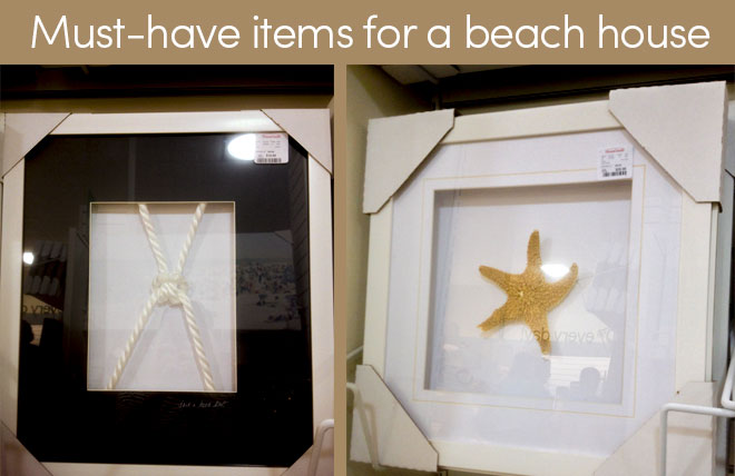 Nautical items at HomeGoods for a beach house