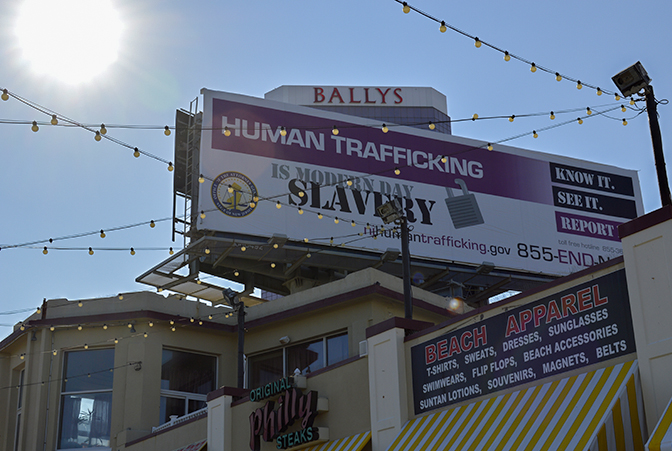 Human trafficking billboard atlantic city