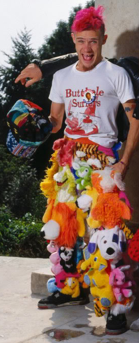 Flea Red Hot Chili Peppers stuffed dog animal pants.