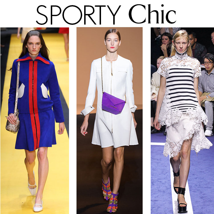 Sporty chic looks from the Paris Fashion Week shows for Spring 2015