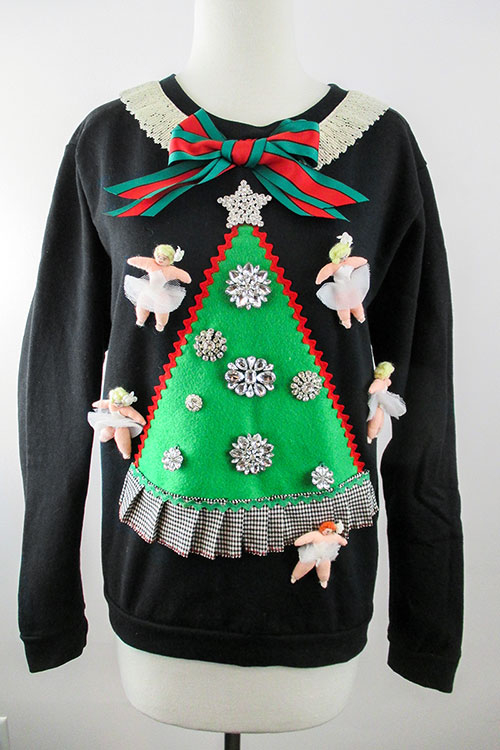 Ugly Christmas Sweater designed by Jamie Kreitman - a Christmas DIY project