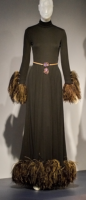Christian Dior by Marc Bohan evening dress for Lauren Bacall