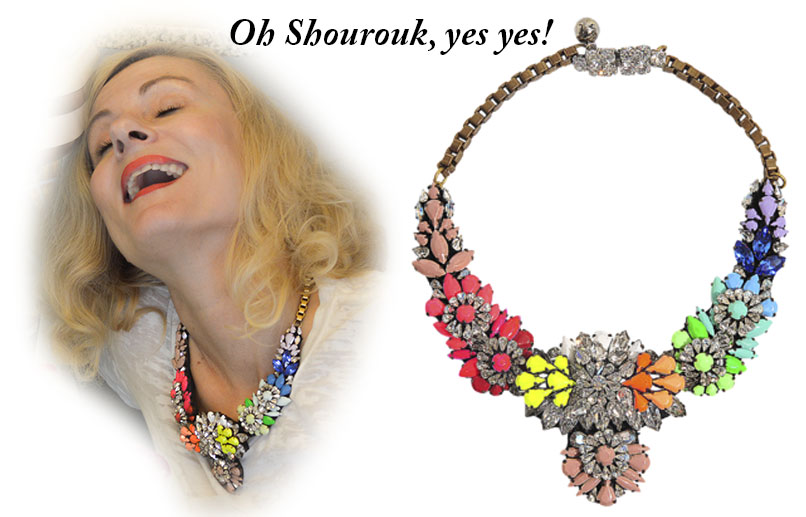 Shourouk neon necklace