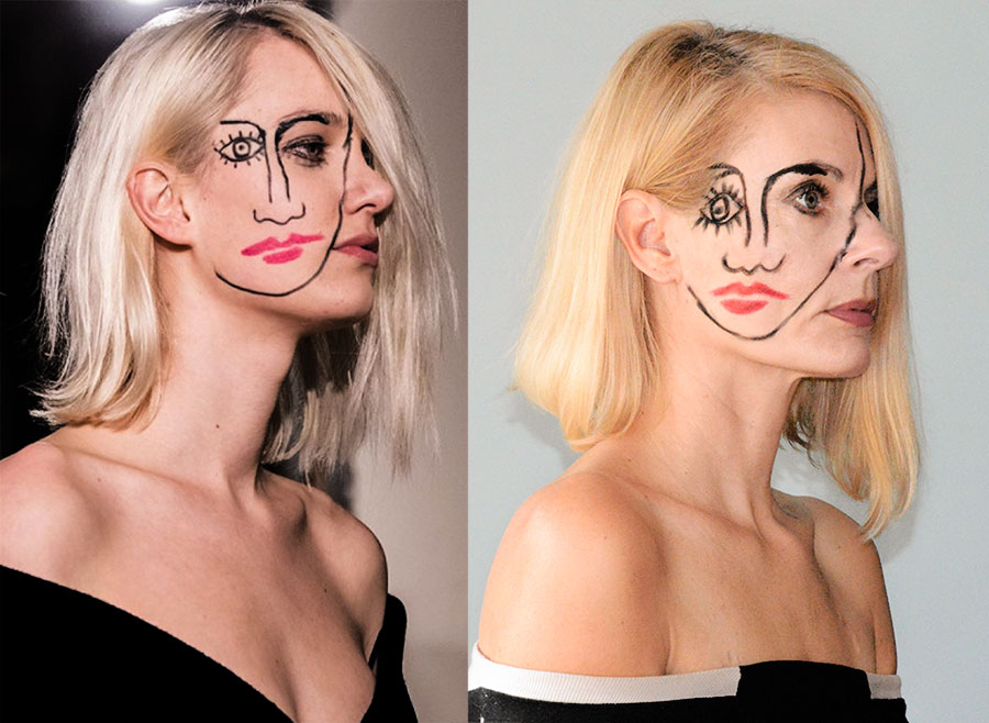 Jacquemus Paris runway model 2015. Great makeup inspiration.