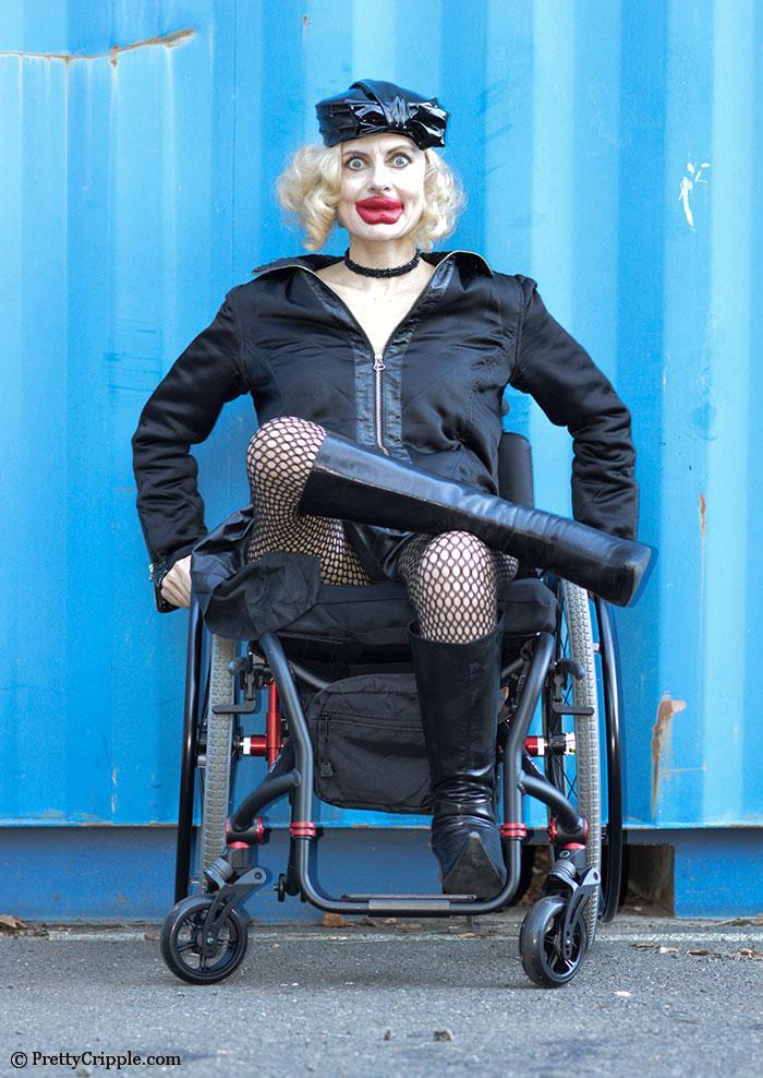Pretty Cripple as Kylie Jenner in a wheelchair for Interview Magazine Parody #2