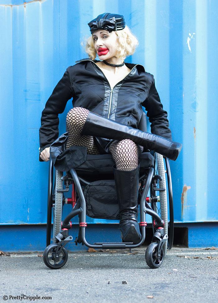 Pretty Cripple as Kylie Jenner wheelchair parody #3