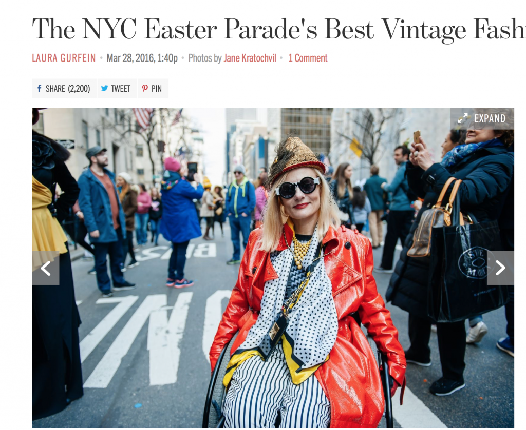 Racked Best Vintage Looks at the NYC Easter Hat Parade 2016