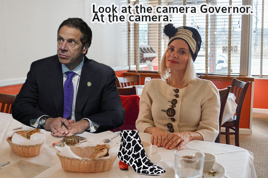 Lunching with Governor Cuomo to thank him for my tax rebate