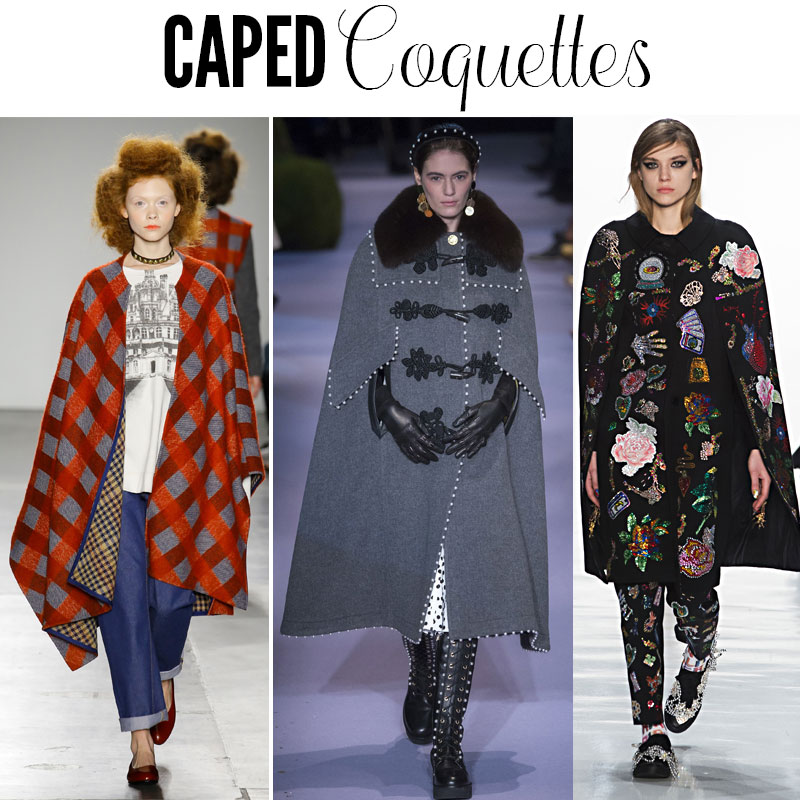 Women in capes - fashion trend fall 2017