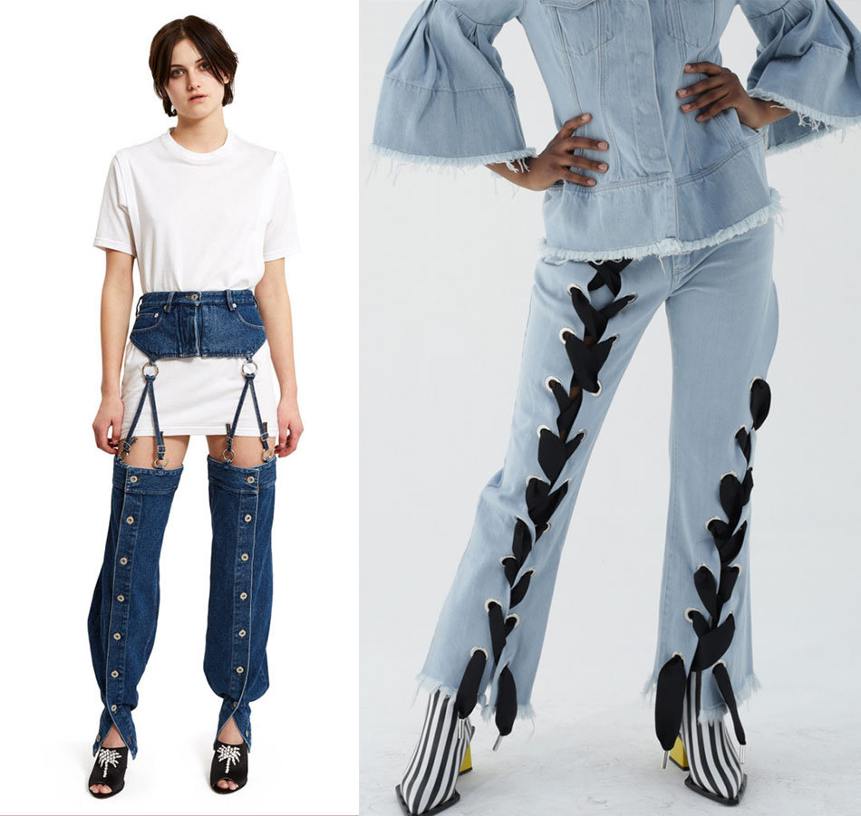 Marques Almeida lace trousers and 