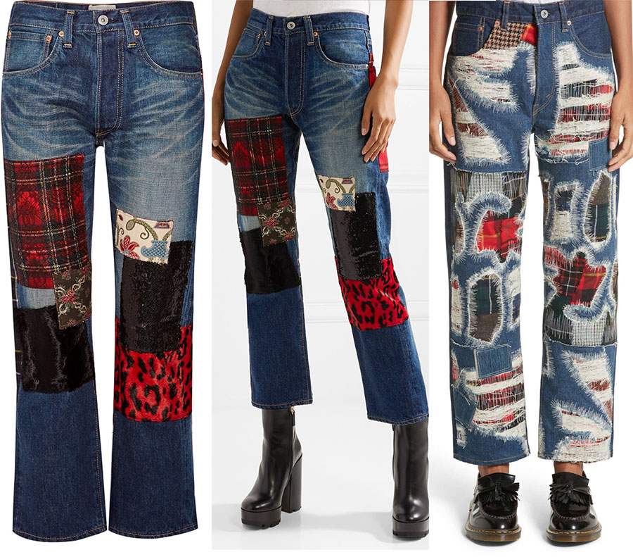 Junya Watanabe patchwork jeans