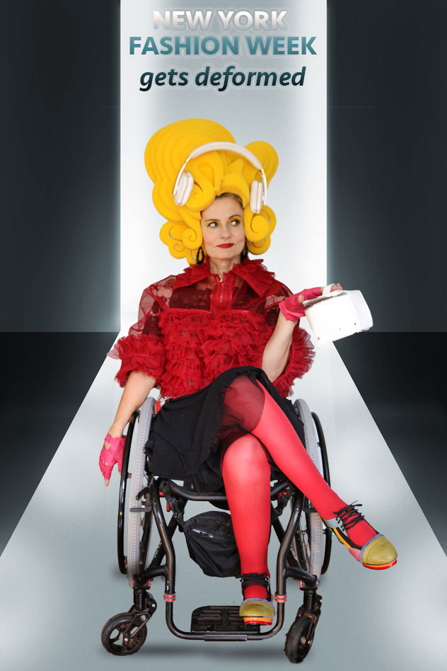 Pretty Cripple on the NY Fashion Week runway