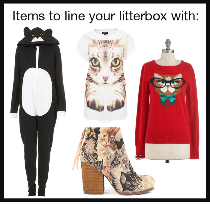 Cat fashion that should be in a litterbox