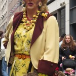 In drag at the Easter Hat Parade