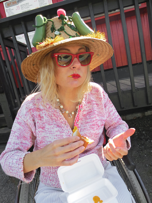 DIY craft hat - Upcycled hat fashion - Hot Dog Pickle Blog - Best NJ ...