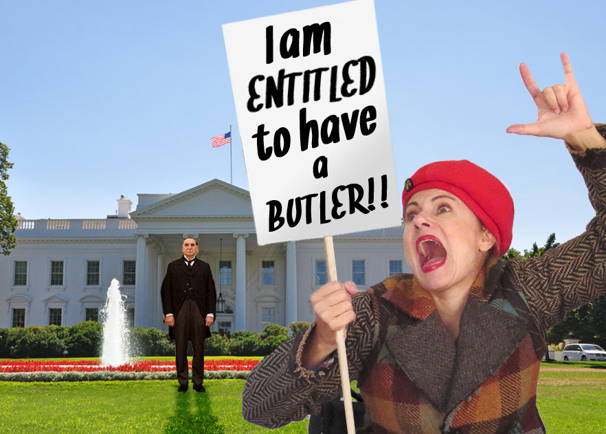 protesting in Washington DC to get a free butler on Butlerexchange.com
