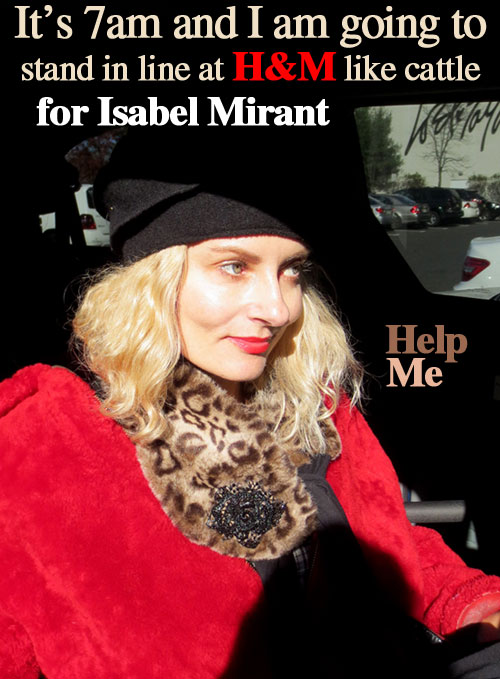 Isabel Mirant fan for H&M in NJ