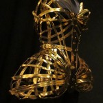 Gold metal Gaultier corset