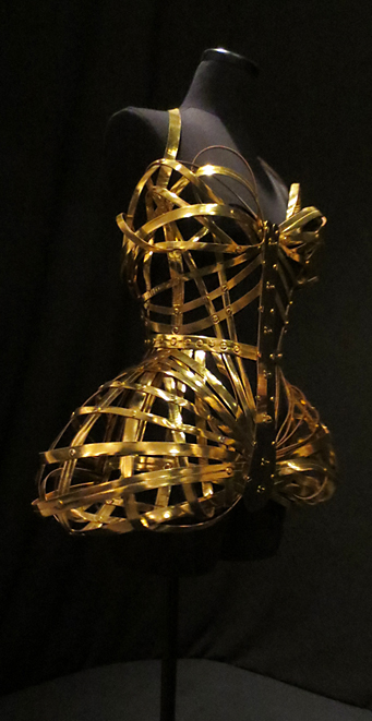 Gold metal Gaultier corset