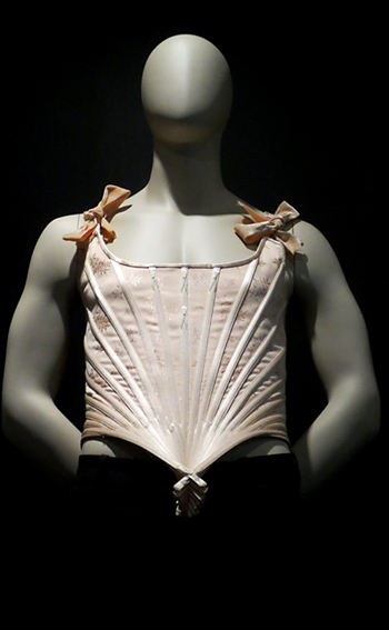 Male corset Gaultier exhibit