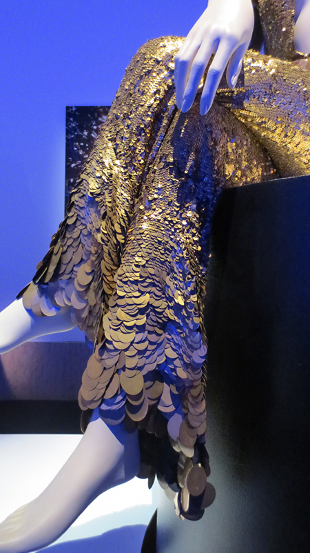 detail of Beyonce mermaid cat suit Gaultier