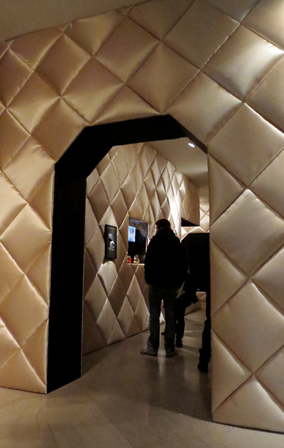 Boudoir room Gaultier exhibit