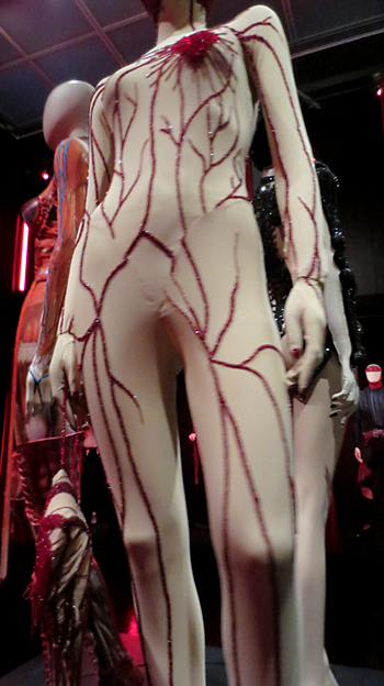 Gaultier body costume in skin deep exhibit