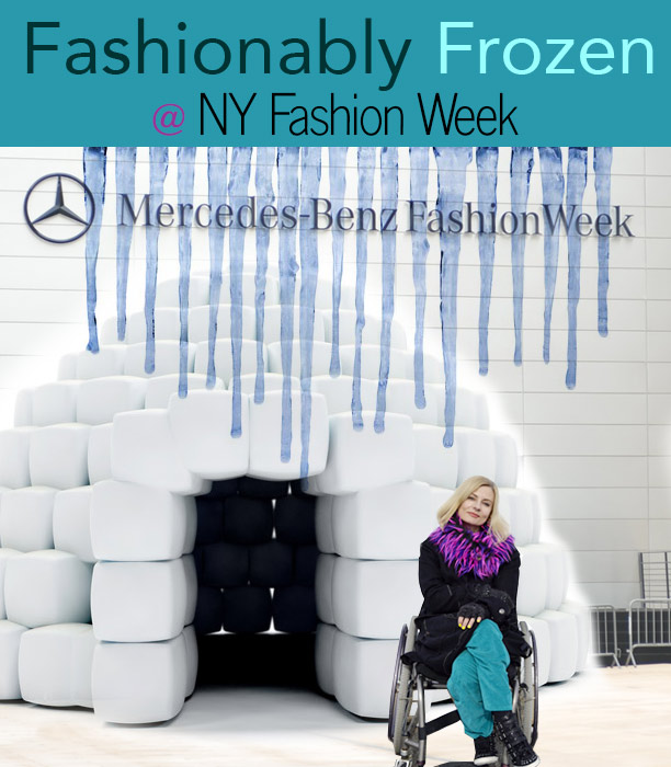Fashionably frozen at fall fashion week