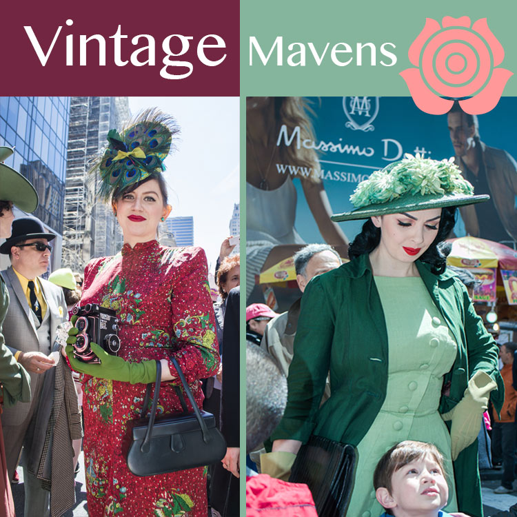 BEST DRESSED vintage mavens at the NY Easter Hat Parade 2014