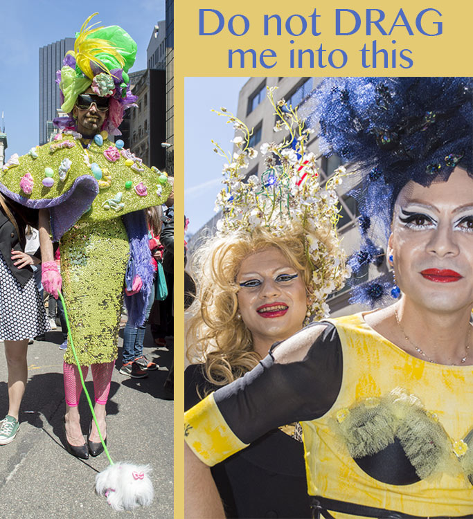 Drag Queens at the NY Easter Hat Parade 2014