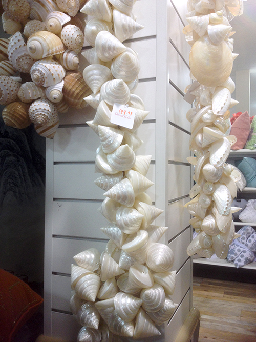shells wreath at HomeGoods