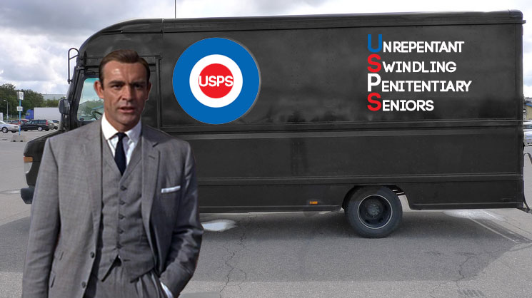 Newest postal delivery system starring James Bond