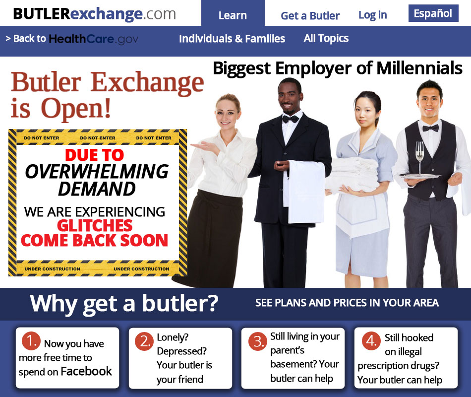Butlers in America - the new Obama social entitlement that will employ Millennials