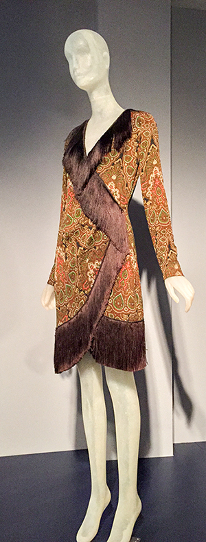 Yves Saint Laurent dress owned by Lauren Bacall - FIT exhibit March 2015