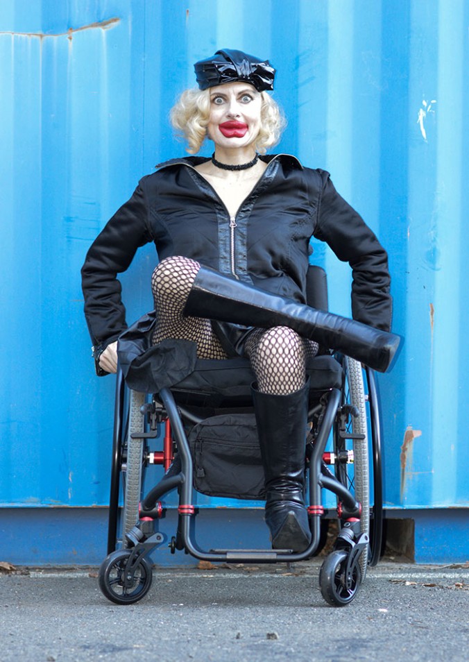 Pretty Cripple as Kylie Jenner in a wheelchair for Interview Magazine Parody #2