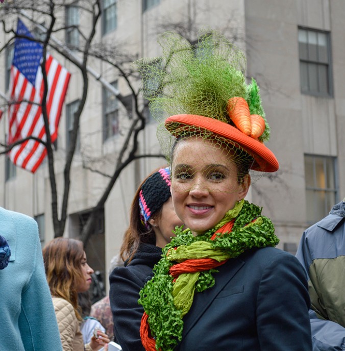 carrot hat -fascinator easter hat parade nye 2016