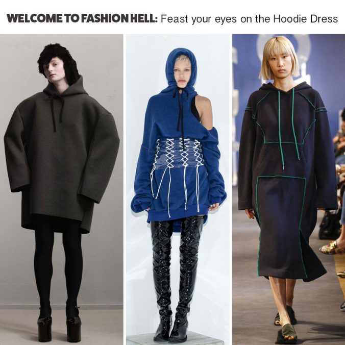 Hoodie Dress Trend Fall 2017