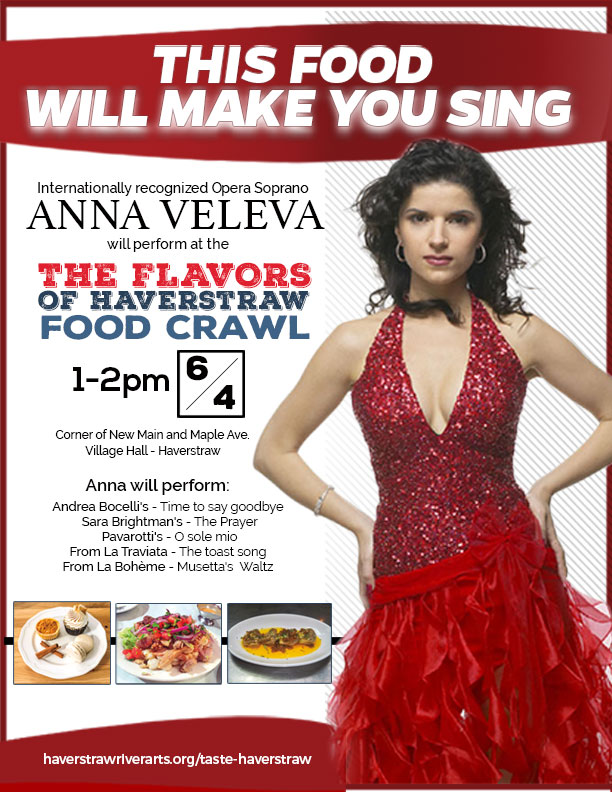 Anna Veleve at the Flavors of Haverstraw Food Crawl