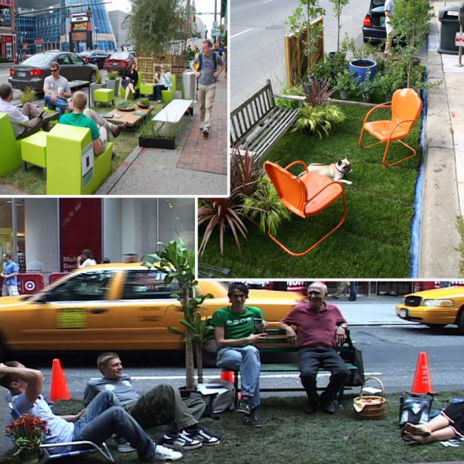 Examples of parklets