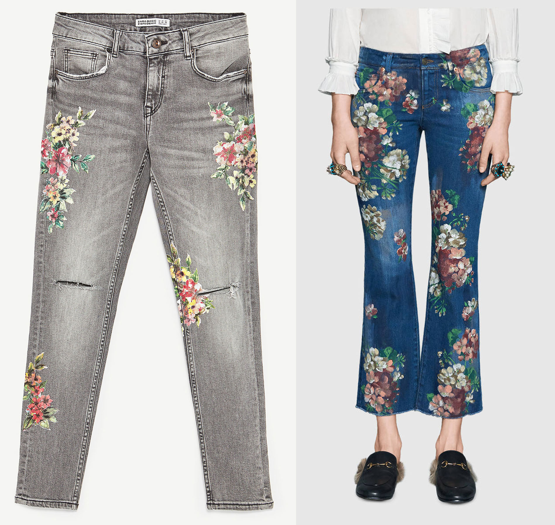DIY jeans - Painted jeans - Jeans DIY - Painted on jeans
